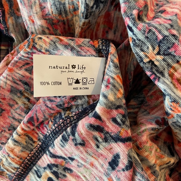 NATURAL LIFE Pink and Orange tee - Picture 4 of 4